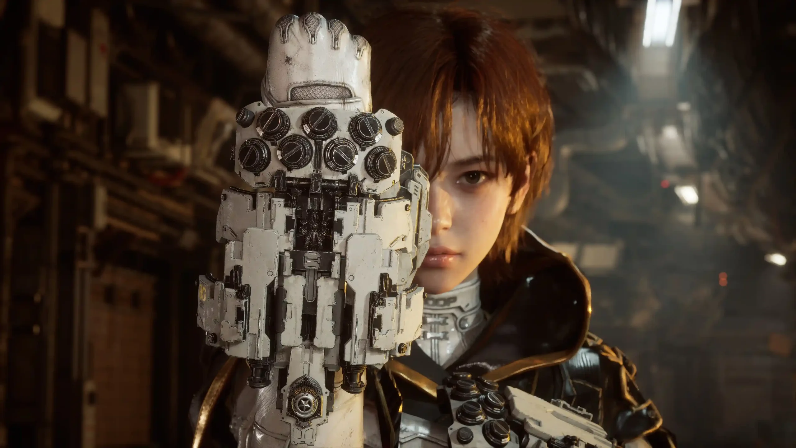 Stellar Blade Evie 剑星血雨 机械义手 工业机舱 写实 CG 电脑静态壁纸